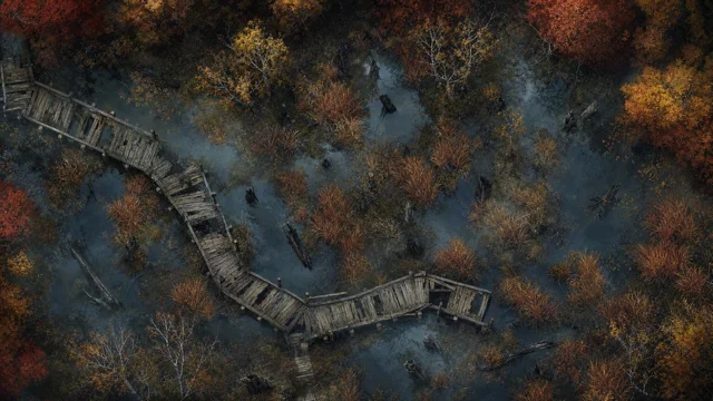 Bog boardwalk map