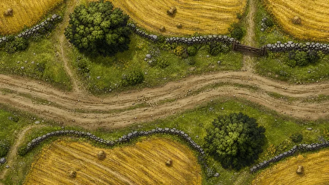 Golden farmland map